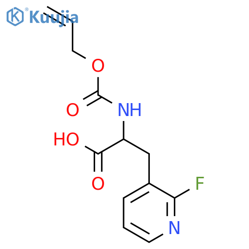 3-(2-fluoropyridin-3-yl)-2-{(prop-2-en-1-yloxy)carbonylamino}propanoic acid structure