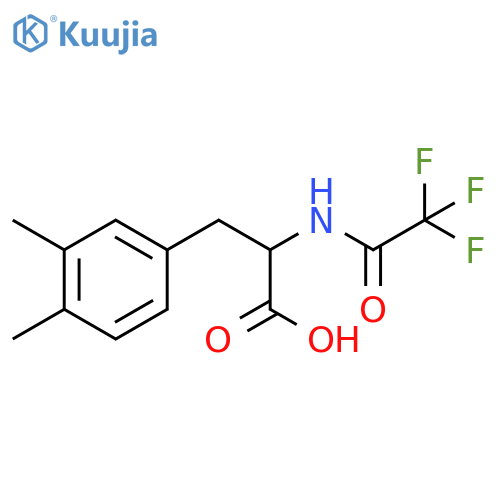 3-(3,4-Dimethylphenyl)-2-(2,2,2-trifluoroacetamido)propanoic acid structure