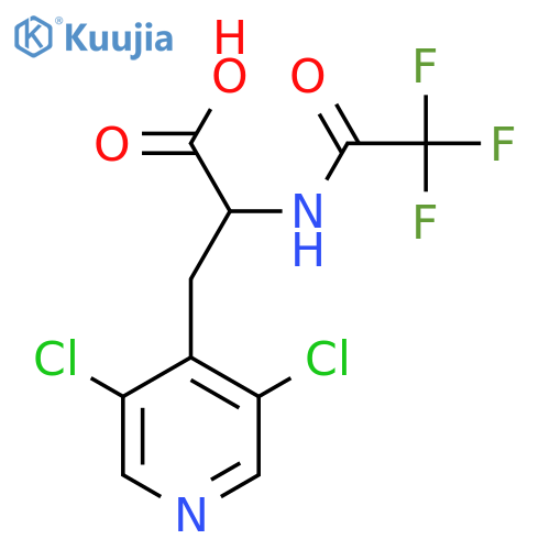 3-(3,5-Dichloropyridin-4-yl)-2-(2,2,2-trifluoroacetamido)propanoic acid structure