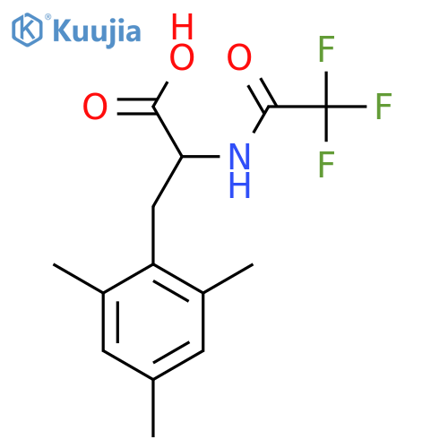 2-(2,2,2-Trifluoroacetamido)-3-(2,4,6-trimethylphenyl)propanoic acid structure