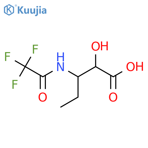 2-Hydroxy-3-(2,2,2-trifluoroacetamido)pentanoic acid structure