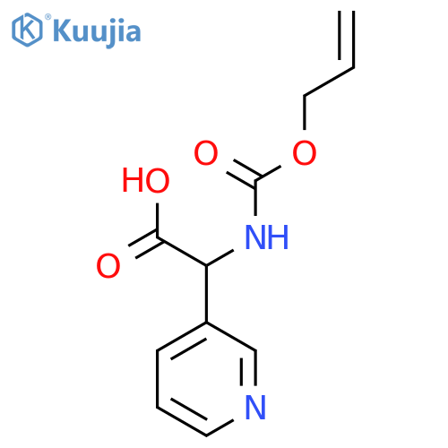 2-{(prop-2-en-1-yloxy)carbonylamino}-2-(pyridin-3-yl)acetic acid structure