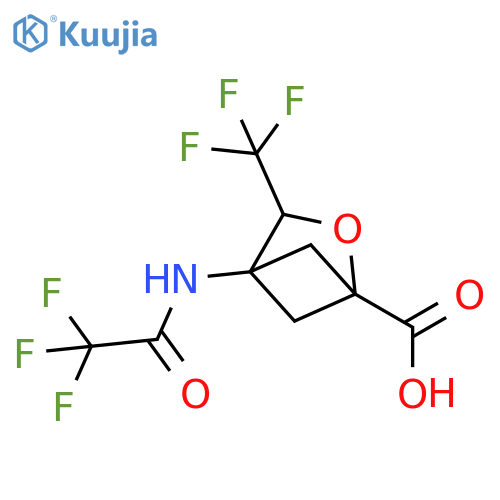 4-(2,2,2-trifluoroacetamido)-3-(trifluoromethyl)-2-oxabicyclo2.1.1hexane-1-carboxylic acid structure