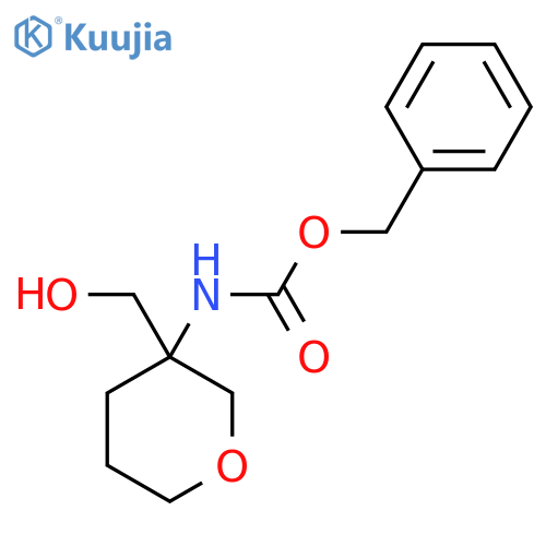 benzyl N-3-(hydroxymethyl)oxan-3-ylcarbamate structure