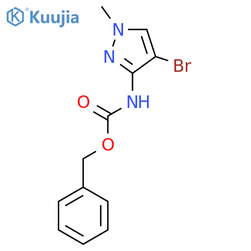 benzyl N-(4-bromo-1-methyl-1H-pyrazol-3-yl)carbamate structure
