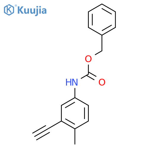benzyl N-(3-ethynyl-4-methylphenyl)carbamate structure