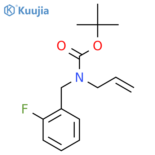 tert-butyl N-(2-fluorophenyl)methyl-N-(prop-2-en-1-yl)carbamate structure