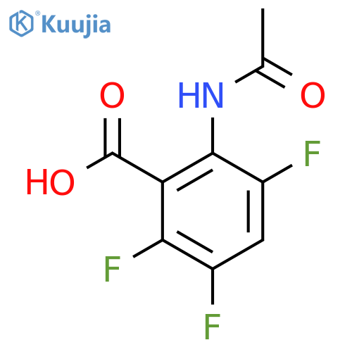 2-Acetamido-3,5,6-trifluorobenzoic acid structure