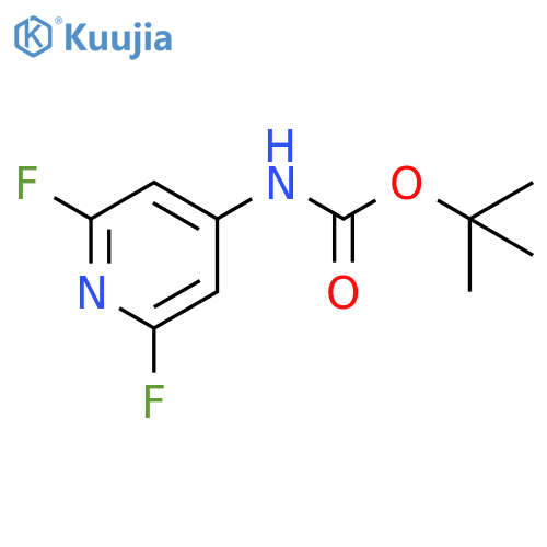 tert-butyl N-(2,6-difluoropyridin-4-yl)carbamate structure