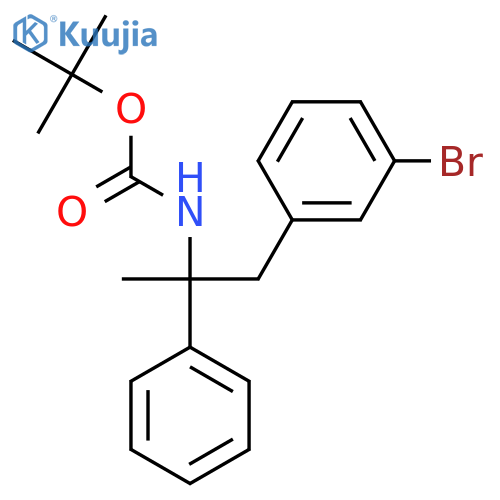 tert-butyl N-1-(3-bromophenyl)-2-phenylpropan-2-ylcarbamate structure