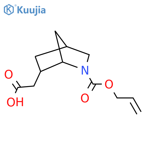 2-{2-(prop-2-en-1-yloxy)carbonyl-2-azabicyclo2.2.1heptan-6-yl}acetic acid structure