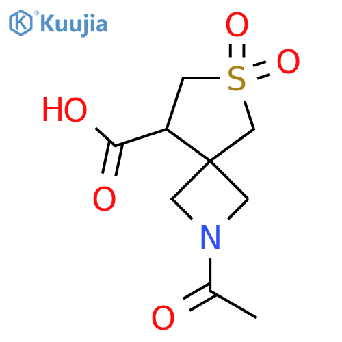 2-acetyl-6,6-dioxo-6lambda6-thia-2-azaspiro3.4octane-8-carboxylic acid structure