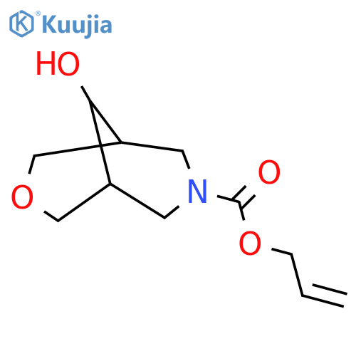 prop-2-en-1-yl 9-hydroxy-3-oxa-7-azabicyclo3.3.1nonane-7-carboxylate structure