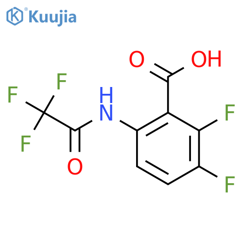 2,3-Difluoro-6-(2,2,2-trifluoroacetamido)benzoic acid structure