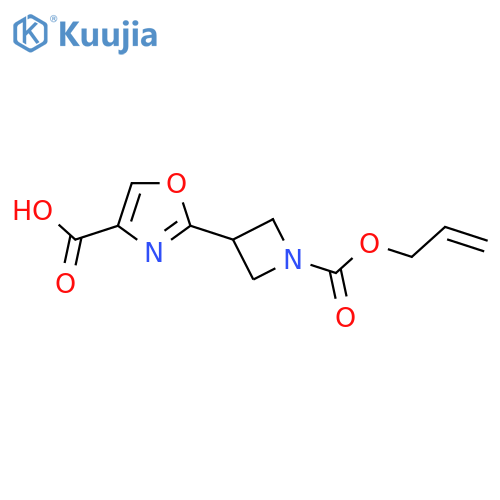 2-{1-(prop-2-en-1-yloxy)carbonylazetidin-3-yl}-1,3-oxazole-4-carboxylic acid structure
