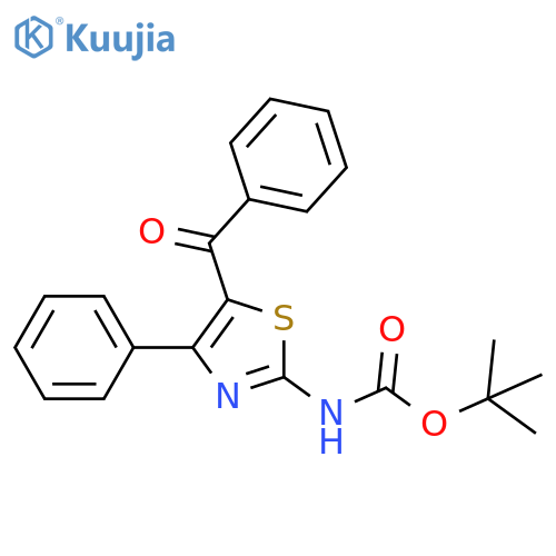 tert-butyl N-(5-benzoyl-4-phenyl-1,3-thiazol-2-yl)carbamate structure