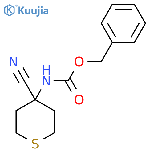 benzyl N-(4-cyanothian-4-yl)carbamate structure