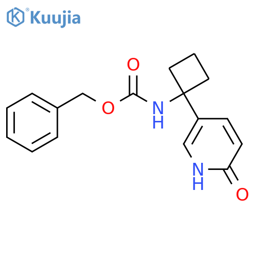 benzyl N-1-(6-hydroxypyridin-3-yl)cyclobutylcarbamate structure