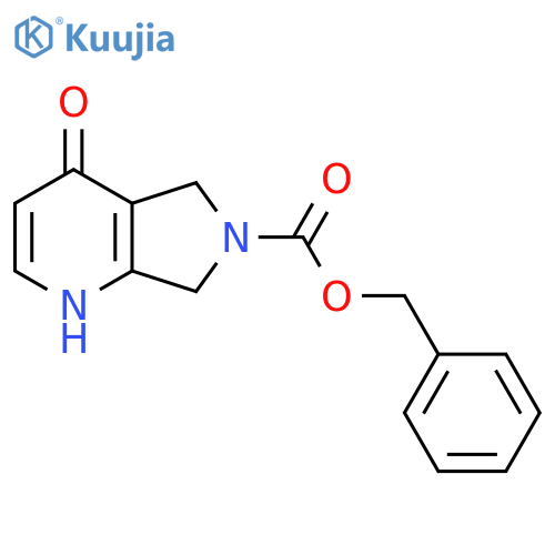 benzyl 4-hydroxy-5H,6H,7H-pyrrolo3,4-bpyridine-6-carboxylate structure