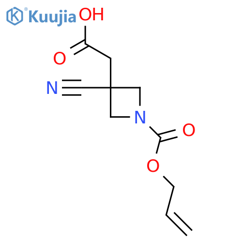 2-{3-cyano-1-(prop-2-en-1-yloxy)carbonylazetidin-3-yl}acetic acid structure