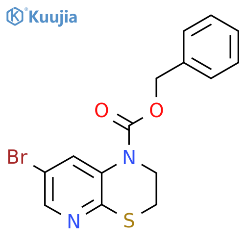 benzyl 7-bromo-1H,2H,3H-pyrido[2,3-b][1,4]thiazine-1-carboxylate structure