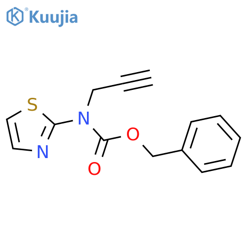 benzyl N-(prop-2-yn-1-yl)-N-(1,3-thiazol-2-yl)carbamate structure