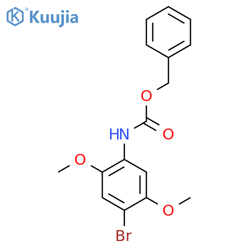 benzyl N-(4-bromo-2,5-dimethoxyphenyl)carbamate structure