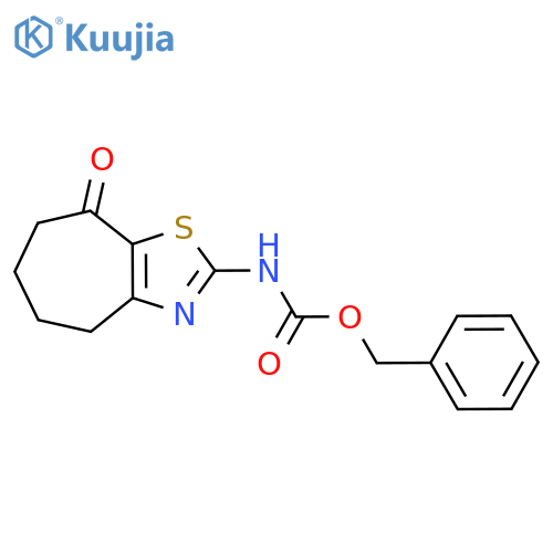 benzyl N-{8-oxo-4H,5H,6H,7H,8H-cycloheptad1,3thiazol-2-yl}carbamate structure