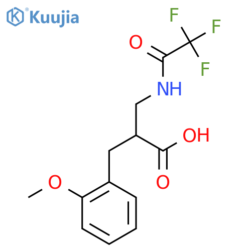 2-(2-methoxyphenyl)methyl-3-(2,2,2-trifluoroacetamido)propanoic acid structure