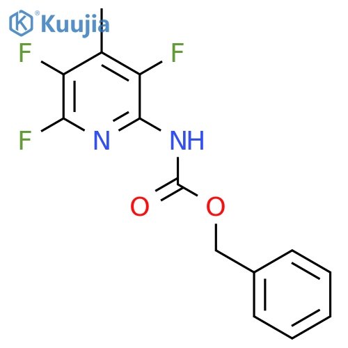 benzyl N-(3,5,6-trifluoro-4-methylpyridin-2-yl)carbamate structure