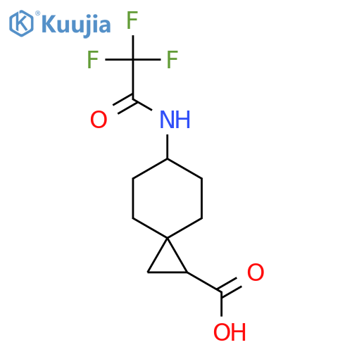 6-(2,2,2-Trifluoroacetamido)spiro[2.5]octane-1-carboxylic acid structure