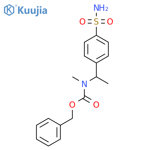 benzyl N-methyl-N-1-(4-sulfamoylphenyl)ethylcarbamate structure