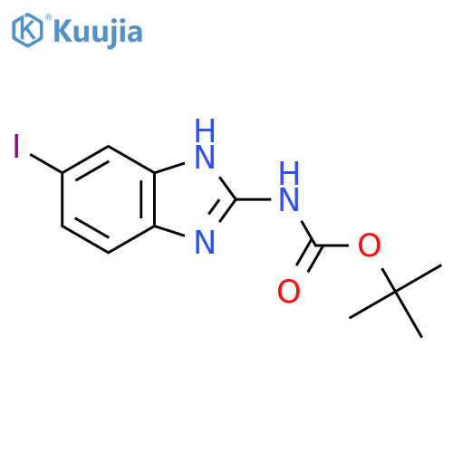 tert-butyl N-(5-iodo-1H-1,3-benzodiazol-2-yl)carbamate structure