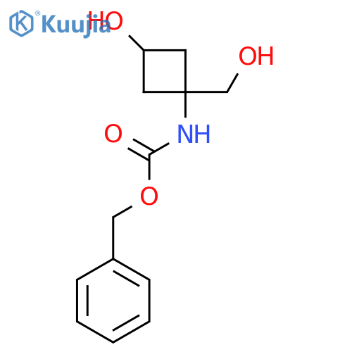 benzyl N-(1s,3s)-3-hydroxy-1-(hydroxymethyl)cyclobutylcarbamate structure