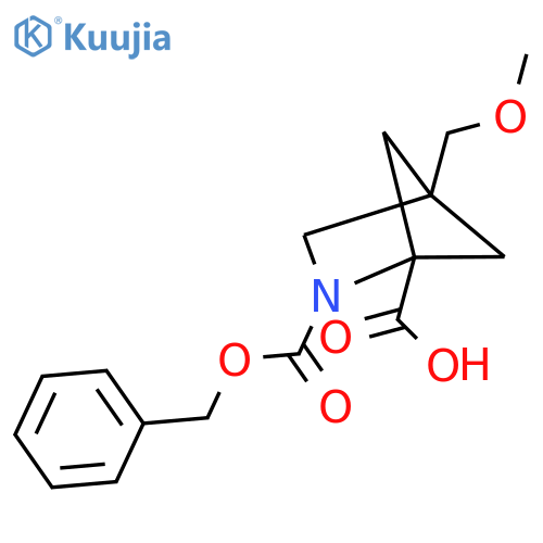 2-(benzyloxy)carbonyl-4-(methoxymethyl)-2-azabicyclo2.1.1hexane-1-carboxylic acid structure