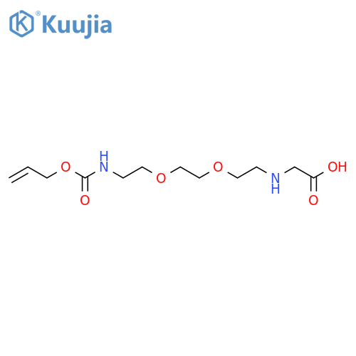 2-({2-2-(2-{(prop-2-en-1-yloxy)carbonylamino}ethoxy)ethoxyethyl}amino)acetic acid structure