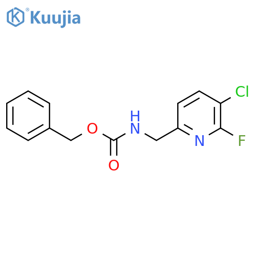 benzyl N-(5-chloro-6-fluoropyridin-2-yl)methylcarbamate structure