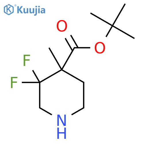 Tert-butyl 3,3-difluoro-4-methylpiperidine-4-carboxylate structure