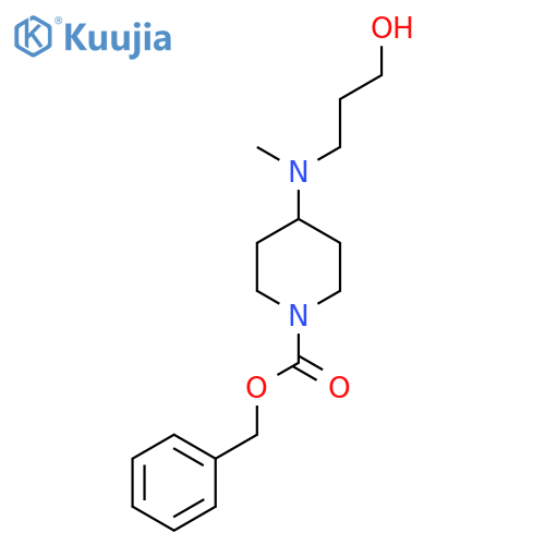 benzyl 4-(3-hydroxypropyl)(methyl)aminopiperidine-1-carboxylate structure
