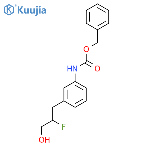benzyl N-3-(2-fluoro-3-hydroxypropyl)phenylcarbamate structure