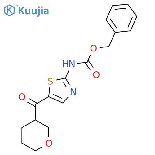 benzyl N-5-(oxane-3-carbonyl)-1,3-thiazol-2-ylcarbamate structure