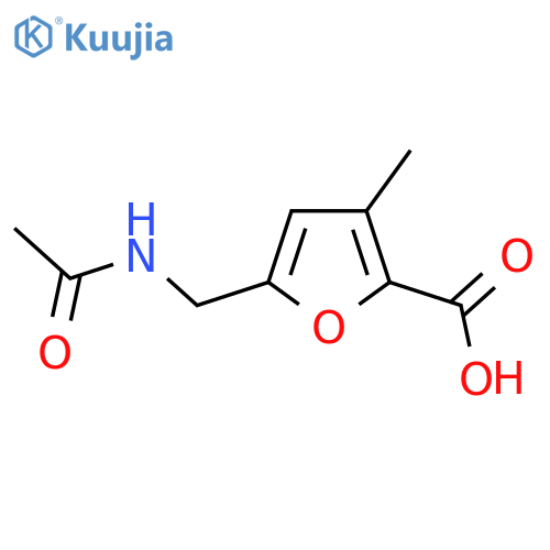 5-(Acetamidomethyl)-3-methylfuran-2-carboxylic acid structure