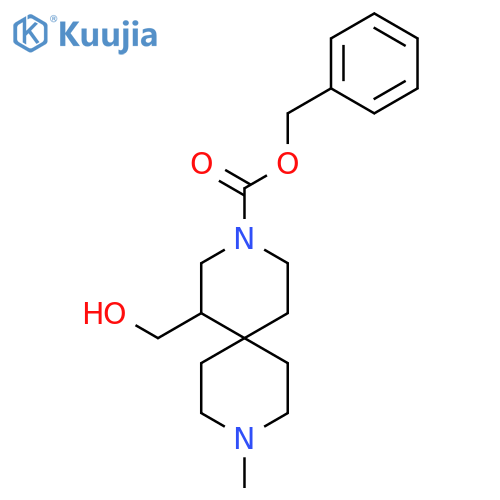 benzyl 1-(hydroxymethyl)-9-methyl-3,9-diazaspiro5.5undecane-3-carboxylate structure