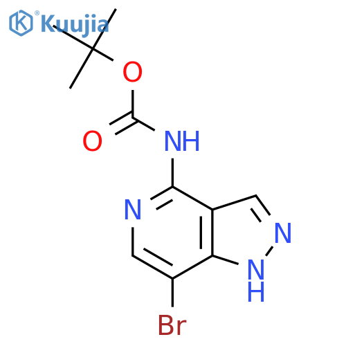 tert-butyl N-{7-bromo-1H-pyrazolo4,3-cpyridin-4-yl}carbamate structure