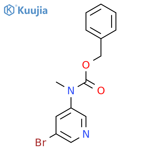 benzyl N-(5-bromopyridin-3-yl)-N-methylcarbamate structure
