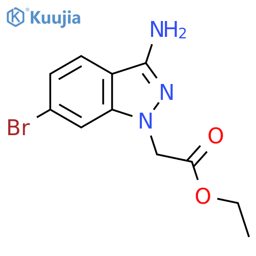 ethyl 2-(3-amino-6-bromo-1H-indazol-1-yl)acetate structure