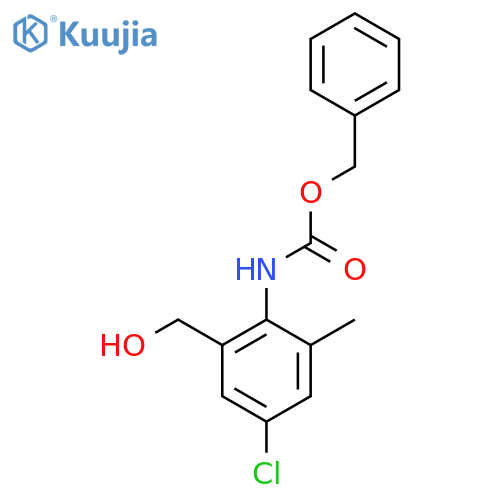 benzyl N-4-chloro-2-(hydroxymethyl)-6-methylphenylcarbamate structure