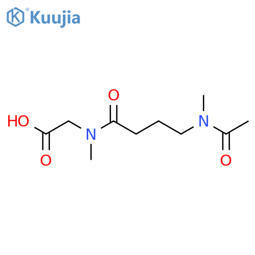 2-N-methyl-4-(N-methylacetamido)butanamidoacetic acid structure