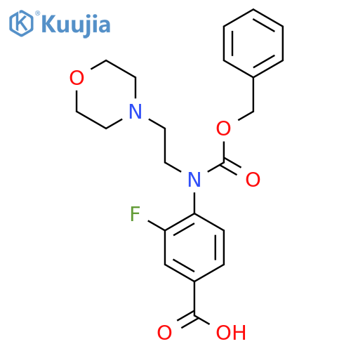 4-{(benzyloxy)carbonyl2-(morpholin-4-yl)ethylamino}-3-fluorobenzoic acid structure