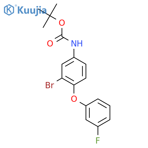 tert-butyl N-3-bromo-4-(3-fluorophenoxy)phenylcarbamate structure
